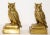 Vintage Cast Brass Owl Figurine Sculpture Bookends Mid-Century Modern 1950's For Sale - Image 4 of 13