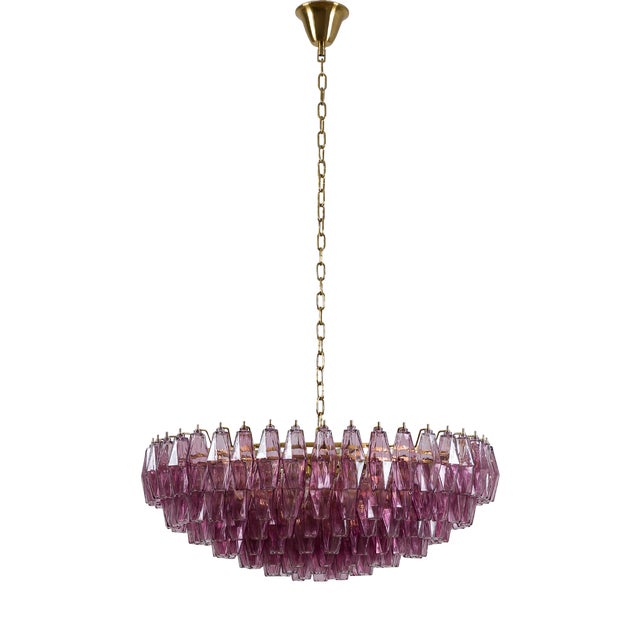 Lilac Sorrento Chandelier from Pure White Lines For Sale