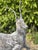 Cast Iron Stag Deer on Ball Garden Finial Sculptures, Set of 2 For Sale - Image 3 of 12
