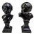 Vintage Alva Studios Pair of French Neoclassical Child Bust Sculptures, Met Museum Reproductions For Sale