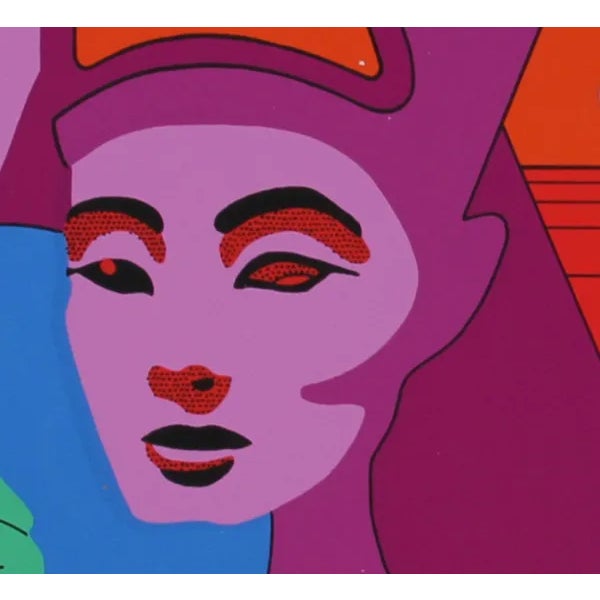 This serigraph, titled "Nephertiti," was created by Guy Pierce in 1979. It is edition 300 and is both signed and numbered...