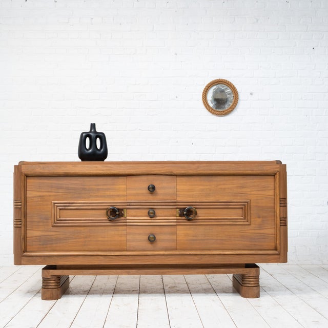 Mid-Century Modern French Sideboard, 1940s For Sale - Image 9 of 10