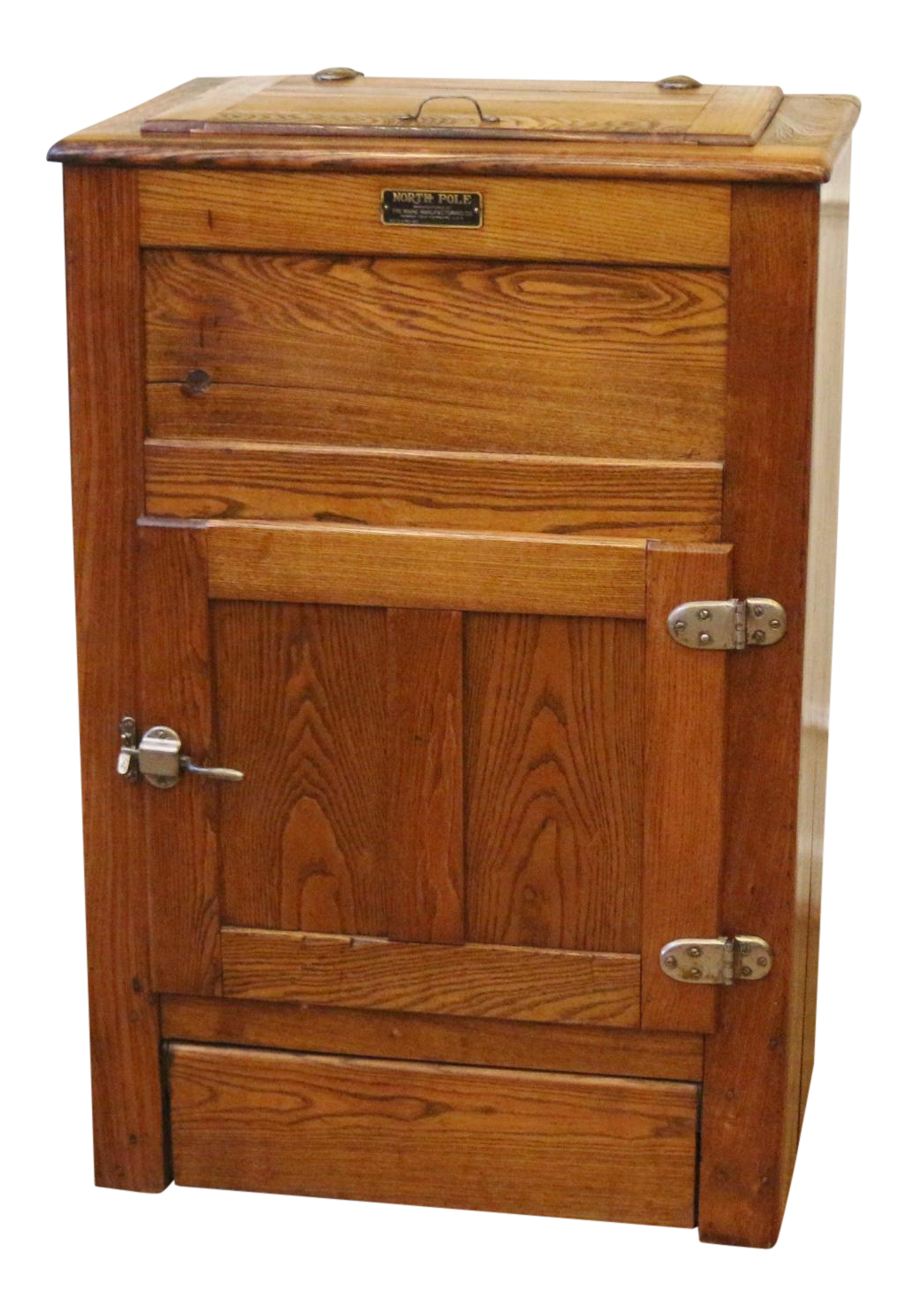 antique oak ice box for sale