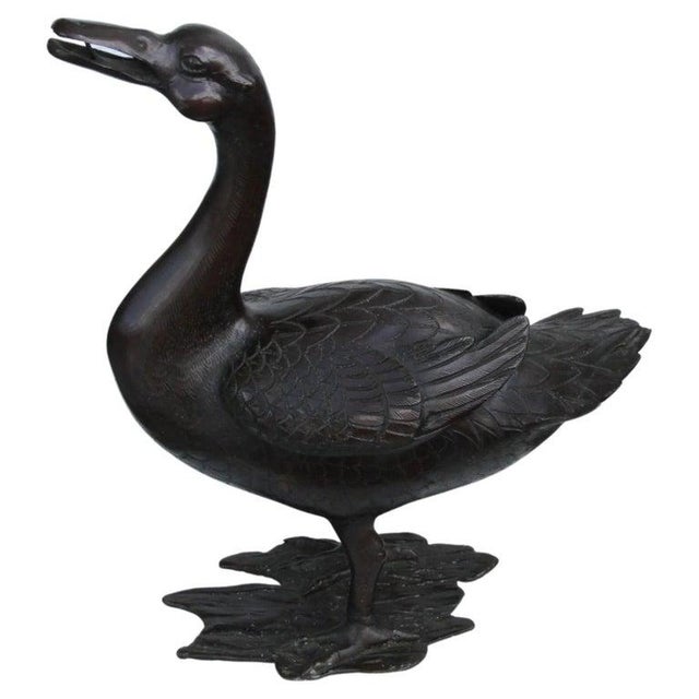 19th Ming Chinese Bronze Duck For Sale - Image 9 of 9