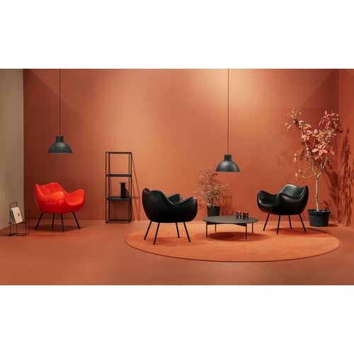 RM58 Soft Step St-11 Fabric Seat and Powder-Coated Black Steel Chair by Vzor For Sale - Image 11 of 16