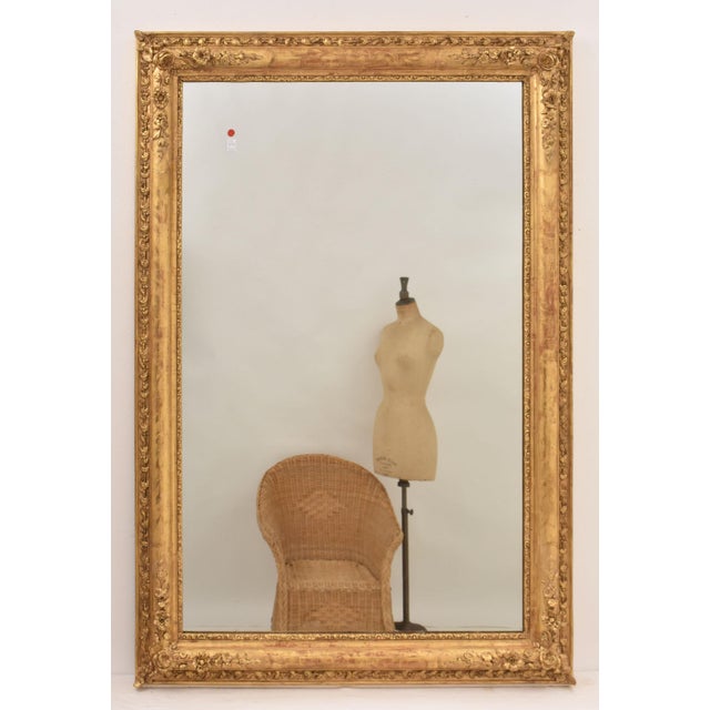 Louis Philippe Gold Leaf Mirror For Sale - Image 4 of 10