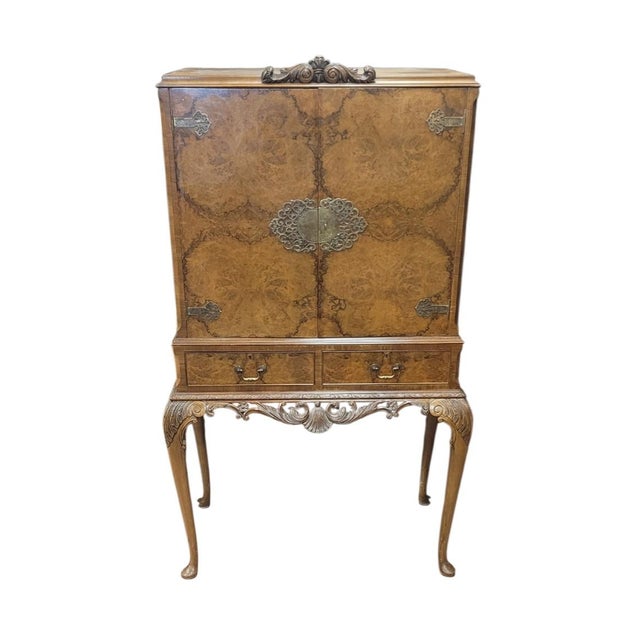 Antique Georgian English Burlwood Bar For Sale - Image 17 of 17