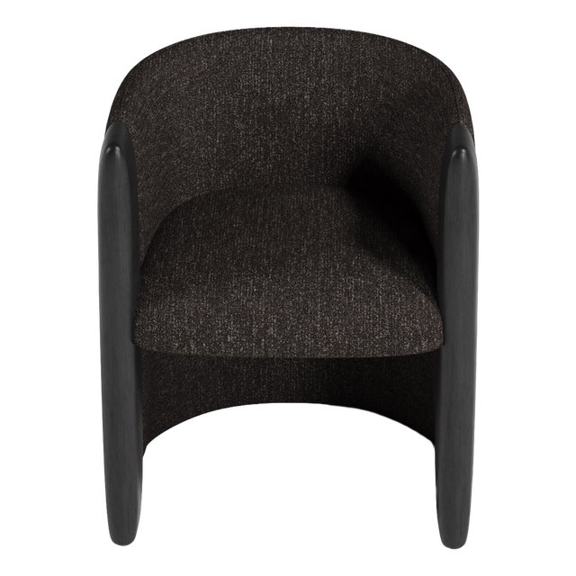 Sunset Chair in Teal Fabric and Black Stained Ash by Javier Gomez For Sale