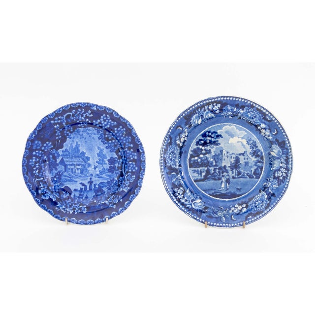English Flow Blue Transferware Tableware, 20 Pcs. For Sale - Image 12 of 14