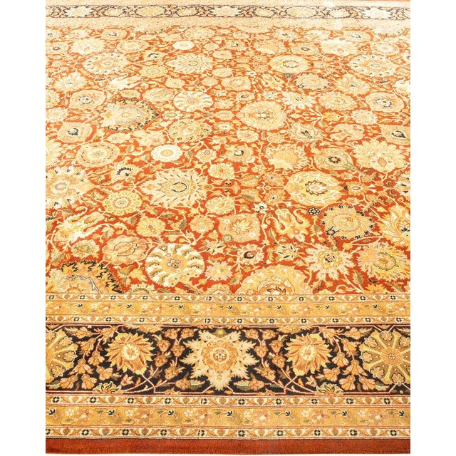 Solo Rugs Mogul, One-of-a-Kind Hand-Knotted Area Rug in Orange, 8' 3" x 10' 7" For Sale - Image 4 of 8