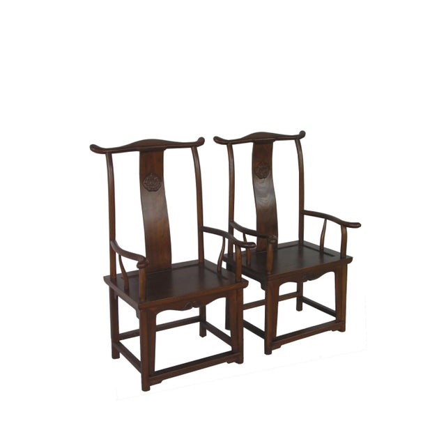 Chinese High Yokeback Armchair For Sale - Image 4 of 6