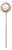 Vintage Mid-Century 14k Gold, Mabe Pearl, and Diamond Stickpin For Sale