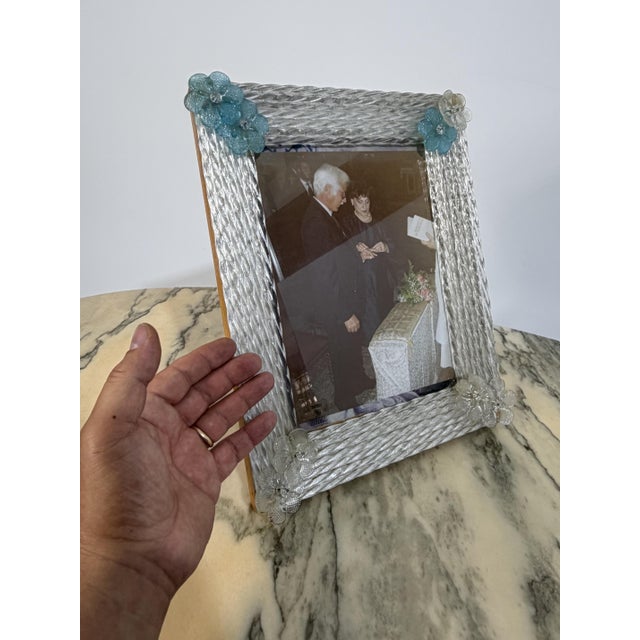 Large Murano Glass Photograph Holder from Vetri Murano, 1960 For Sale - Image 12 of 12