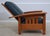 Stickley Stickley Mission Oak Leather Chair & Ottoman For Sale - Image 4 of 18
