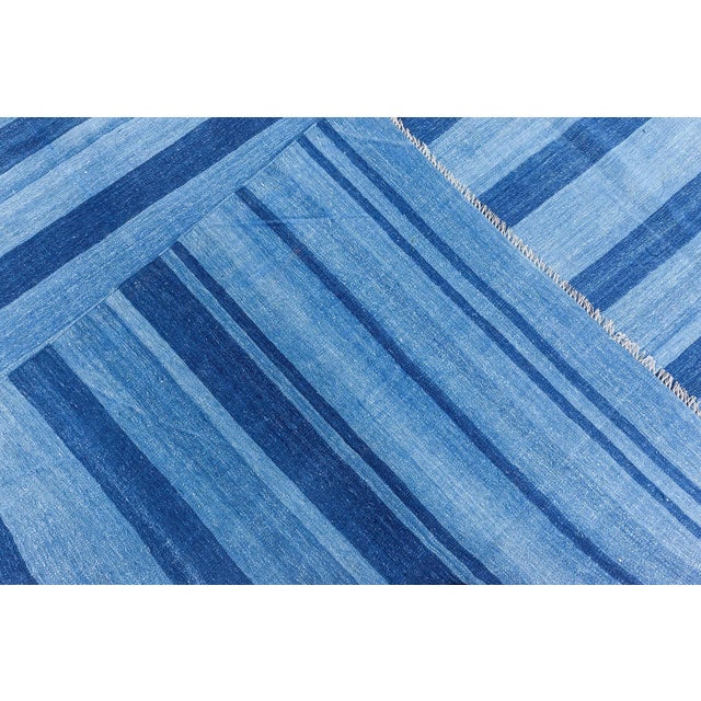 Vintage Indian Dhurrie Rug Doris Leslie Blau For Sale - Image 9 of 9
