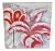 28” Red and White Lillies Signed Original Floral Oil on Canvas Painting For Sale