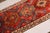 Tribal Antique Persian Gabbeh Runner in Red, Pink and Blue Tribal Pattern For Sale - Image 3 of 7
