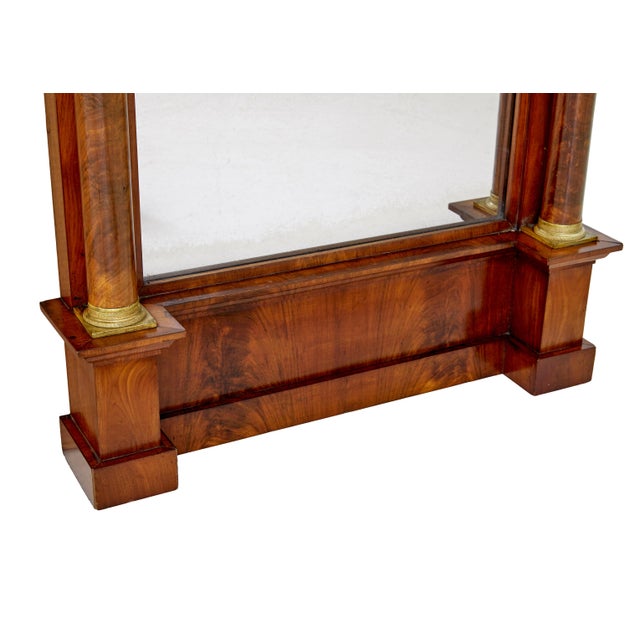19th century empire revival mahogany pier mirror circa 1870. excellent quality pier mirror using the finest mahogany....