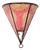 Handcrafted Moroccan Tribal Art Wall Sconce, Hide & Iron, 1980s Design For Sale