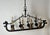 Art Deco Cast Iron Viking Longboat Chandelier, 1940s For Sale - Image 3 of 18