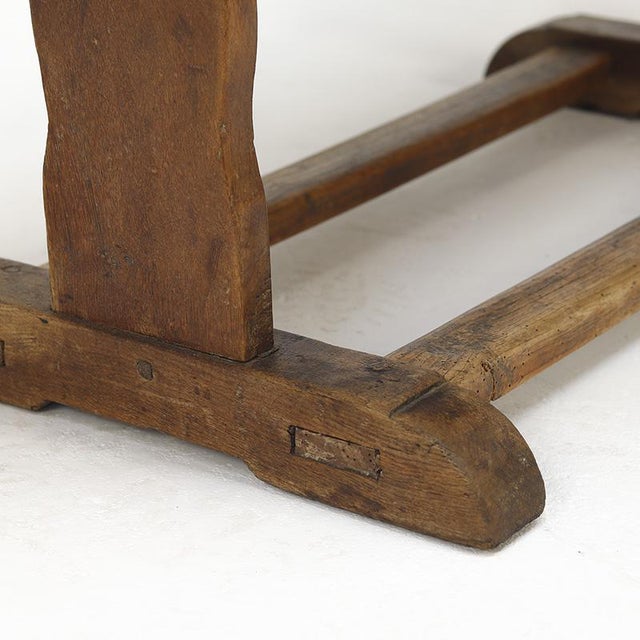 Antique Rustic Farmhouse Refectory Coffee Table in Oak For Sale - Image 12 of 13