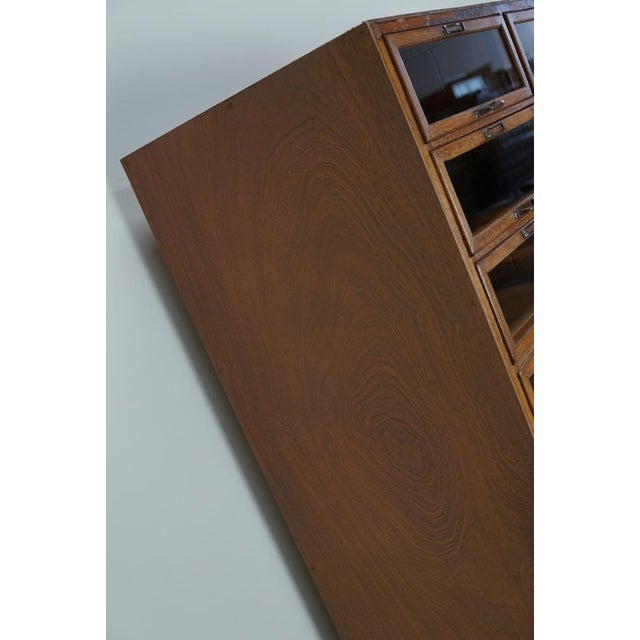 Vintage Dutch Oak Haberdashery Shop Cabinet, 1930s For Sale - Image 11 of 15