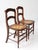 Brown Antique Cane Seat Dining Chairs Pair For Sale - Image 8 of 11