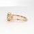 Contemporary 14k Gold Ring With Natural Diamond and Trillion-Cut Emerald, New For Sale - Image 3 of 18
