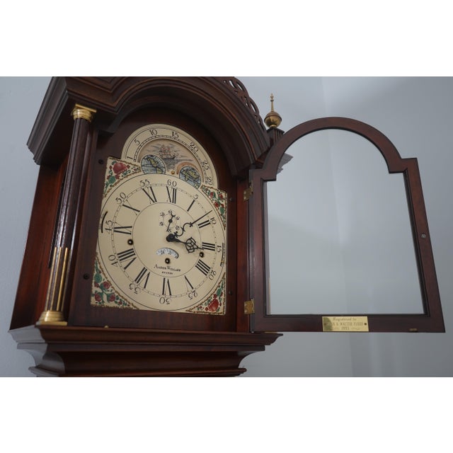 Seth Thomas Clock Company Seth Thomas Willard Mahogany Tall Case Grandfather Clock For Sale - Image 4 of 18