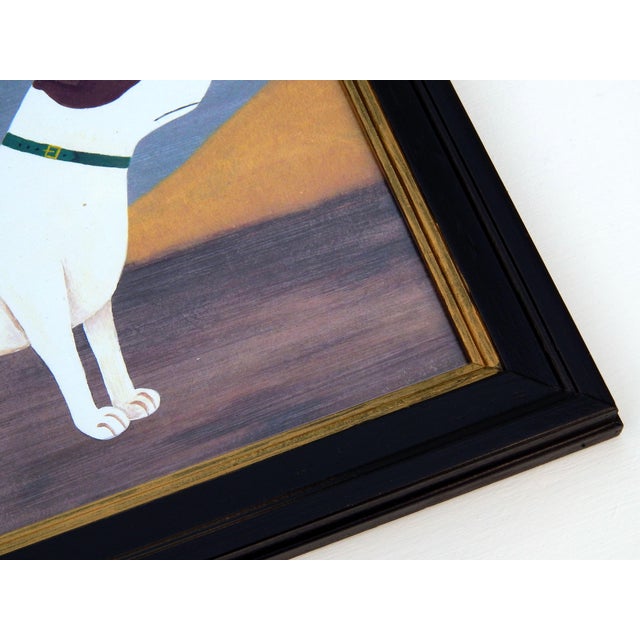 Black Matt Rix, Naive Style Jack Russell Terrier, 2000s, Print, Framed For Sale - Image 8 of 13