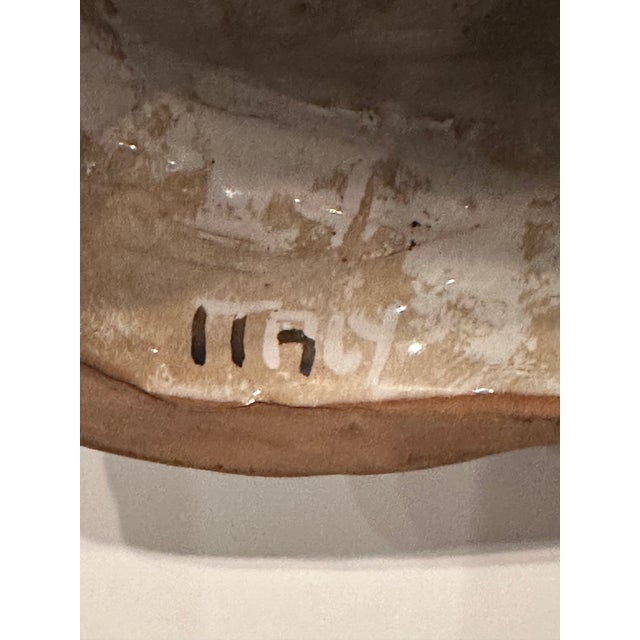 Terracotta Italian Black and White Bulldog Sculpture For Sale - Image 12 of 12