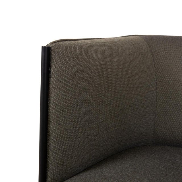 Sepal Chairs with Black Steel Frames and Fiord Upholstery from Kvadrat by Luca Nichetto for Wendelbo, Set of 4 For Sale - Image 4 of 12