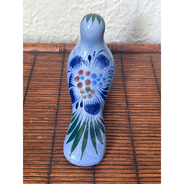Blue Vintage Blue Mexican Tonalá Dove Bird For Sale - Image 8 of 10