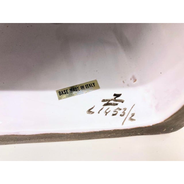 Italian Table Lamps with Ceramic Bases by Zaccagnini, 1960s, Set of 2 For Sale - Image 12 of 16