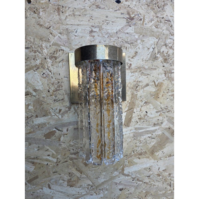 Murano Glass and Metal Wall Lights from Venini, 1960, Set of 2 For Sale - Image 10 of 12