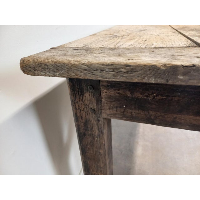 Rustic Farmhouse Table in Fir For Sale - Image 9 of 18
