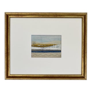 Contemporary Semi-Abstract​ Mixed Media Nautical Sailcloth Landscape​ - By JJ-Hogan | Embrace Your Potential For Sale