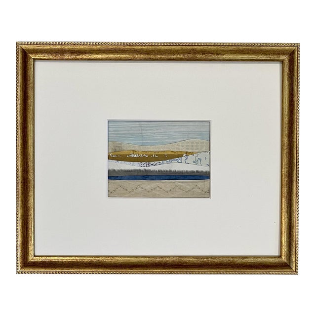 Contemporary Semi-Abstract​ Mixed Media Nautical Sailcloth Landscape​ - By JJ-Hogan | Embrace Your Potential For Sale