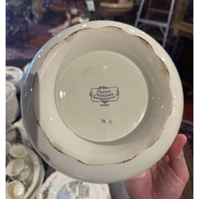 Early 20 Century French Porcelain Dinnerware, About 208 Pieces Signed H. Loux For Sale - Image 11 of 13