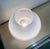 Vintage Italian White Swirl Glass Mushroom Lamp, 1970 For Sale - Image 6 of 16