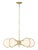 Brass Gio 5-Light Modern Brass Statement Chandelier For Sale - Image 8 of 8