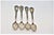 Silver Spoons, Set of 4, in Good conditions. Designed 1920 to 1949