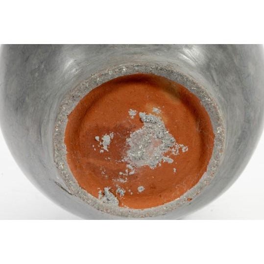 12.5" Redware Pottery Gray Vase For Sale In Charlotte - Image 6 of 6
