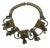 Mid-Victorian Floral Repoussé Bookchain Festoon Necklace, Circa 1850–1880 For Sale