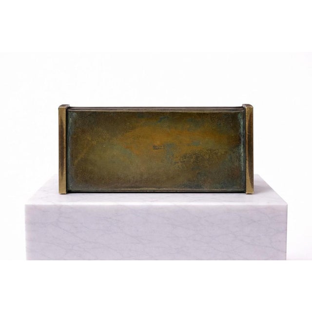 Metal Art Deco Bronze Lidded Box by Sune Bäckström, Sweden, 1930 For Sale - Image 7 of 9