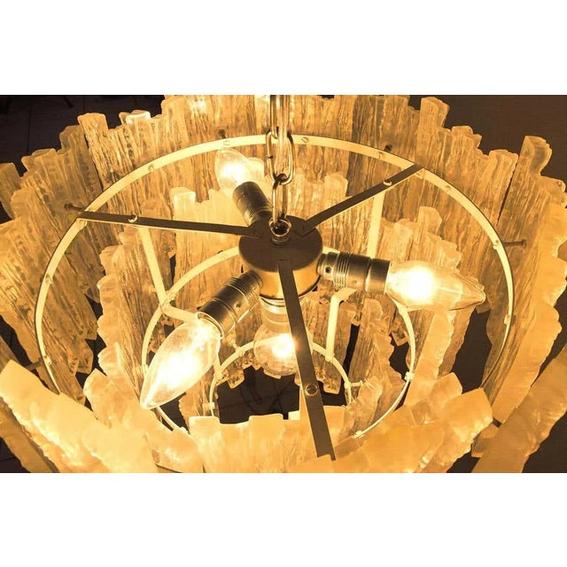 Kalmar Acrylic Glass Chandelier in the Style of Kalmar For Sale - Image 4 of 9