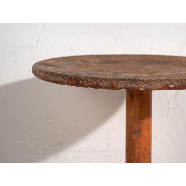 Vintage Stool in Metal, 1950 For Sale - Image 6 of 7