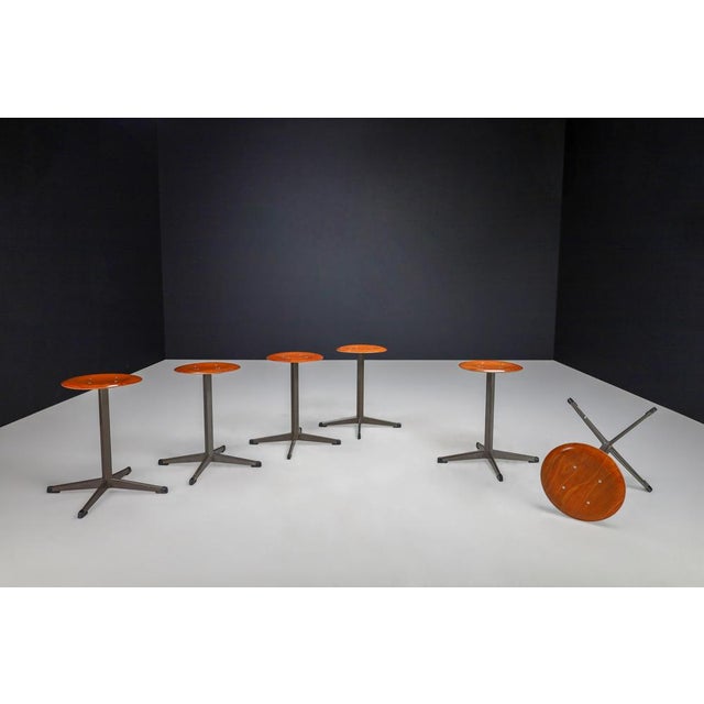 Plywood and Metal Stool, the Netherlands, 1970s For Sale - Image 13 of 14