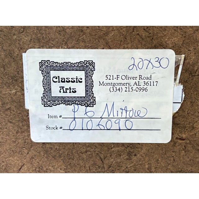 La Barge 1950s-60s Large Giltwood Ornate Wall Mirror For Sale - Image 4 of 4