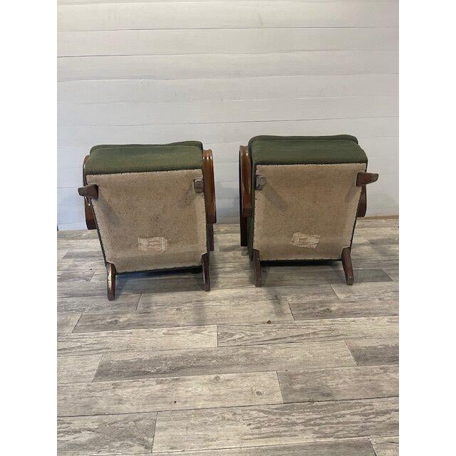 1920s Vintage Art Deco Mad-Man Model C Relax Chairs by Halabala for Up Zavody, 1920, Set of 2 For Sale - Image 5 of 7